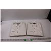 Image 1 : (2) Westline Apparel White XXL Long Sleeve Button-Up Work Shirts - New in Package