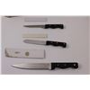 Image 2 : (3 pc Set) of Farberware Kitchen Knives - NIB