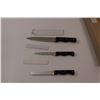 Image 2 : (2) 3 pc Sets of Farberware Kitchen Knives - NIB