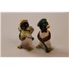 Image 3 : (2 pr) Salt & Pepper Shakers - Alligators & Penguins (Few Chips on One)