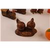 Image 2 : (8 Sets) Salt & Pepper Shakers of Varying Styles & Materials - Beavers, Cows, Trains, Cars, Oranges,
