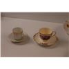 Image 2 : (11 pcs) China (5) Tea Cups/Saucers & (1) Serving Bowl - Princess China, Royal Albert, Winterling Ba