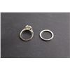 Image 4 : Silver Cubic Zirconia Ring Set - Size 5