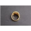 Image 3 : Gold Tone Zircon Men's Ring - Size 10