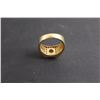 Image 4 : Gold Tone Zircon Men's Ring - Size 10
