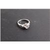 Image 1 : Sterling Silver Cubic Zirconia Ring - Size 7