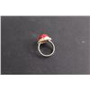 Image 2 : Sterling Silver Carnelian Ring - Size 5