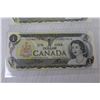 Image 4 : (3) Uncirculated 1973 Canadian One Dollar Bills