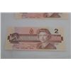 Image 3 : (3) Uncirculated 1986 Canadian Two Dollar Bills