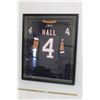 Image 1 : *Taylor Hall #4 Edmonton Oilers Framed Jersey - 40" x 32" x 3"