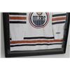 Image 3 : *Danny Syvret #28 CCM Edmonton Oilers Framed Jersey - 40" x 32" x 3", Small Stain