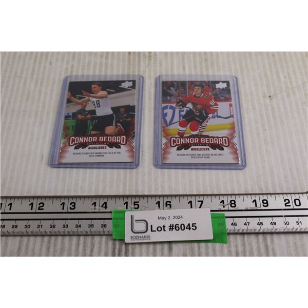 (2) Connor Bedard Upper Deck Rookie Cards