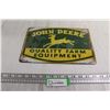 Image 1 : John Deere Sign - Sealed, 12" x 8"
