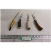 Image 1 : (3) Carving Forks + Knife Steel