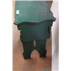 Image 2 : *Green Painted Vintage Wooden Decorative Side Table - 16" x 30" x 30" H