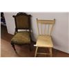 Image 1 : *Eastlake Upholstered Side Chair - Extensive Damage, Wooden Kitchen Chair