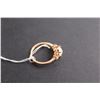 Image 2 : Sterling Silver Rose Gold Plated Opal and Cubic Zirconia Ring - Size 8