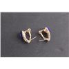 Image 3 : Rhinestone Gold Tone Earrings