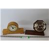 Image 1 : (2) Vintage Mantle Clock - May Need Work, One Missing Glass