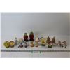 Image 1 : (9) Sets of Salt & Pepper Shakers: Goose, Cow, Flowers, Misc. - As Is