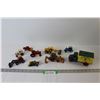Image 1 : (9) Tractor & Construction Model Toys: John Deere Coin Bank, Ford, Case, Misc.