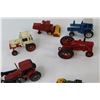 Image 5 : (9) Tractor & Construction Model Toys: John Deere Coin Bank, Ford, Case, Misc.