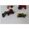 Image 6 : (9) Tractor & Construction Model Toys: John Deere Coin Bank, Ford, Case, Misc.