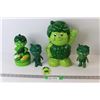 Image 1 : "Sprout" Jolly Green Giants Son Lot: Flashlight, Magnet, Cookie Jar, (2) Plastic Statues
