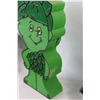 Image 3 : "Sprout" Jolly Green Giants Son Lot: Radio(May Need Batteries), Magnet, Stuffie, (2) Plastic Statues