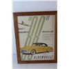 Image 2 : (2) Framed Vintage Posters: Oldsmobile Rocket & Mobil Gas - 14.5"X11.5"