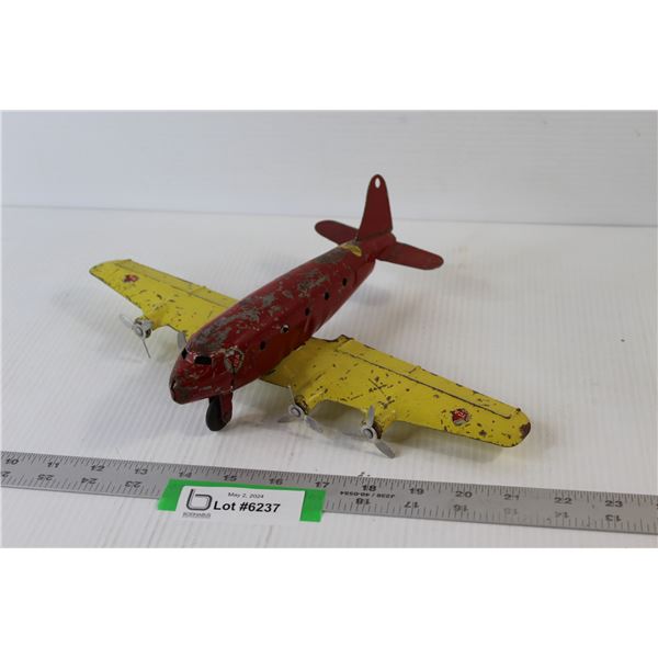 Vintage Metal Airplane Model