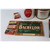 Image 7 : (5) Tobacco Tins, (2) Matches Boxes, Various Tobacco Items
