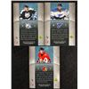 Image 2 : Ltd Ed /750  2005-06 UD Artifacts Rookies - Tanasky 279/, Schubert 266/ & Beckford-Tseu 626/ NHL Car