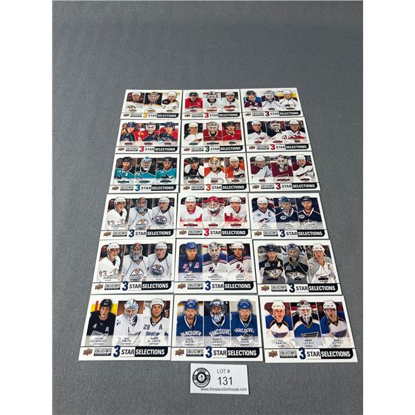 2008-09 UD Collectors Choice 3 Star Selections NHL Cards (18)