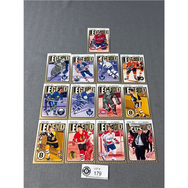 2009-10 OPC Legends NHL Cards (13) Including Roy, Clarke, Esposito & More