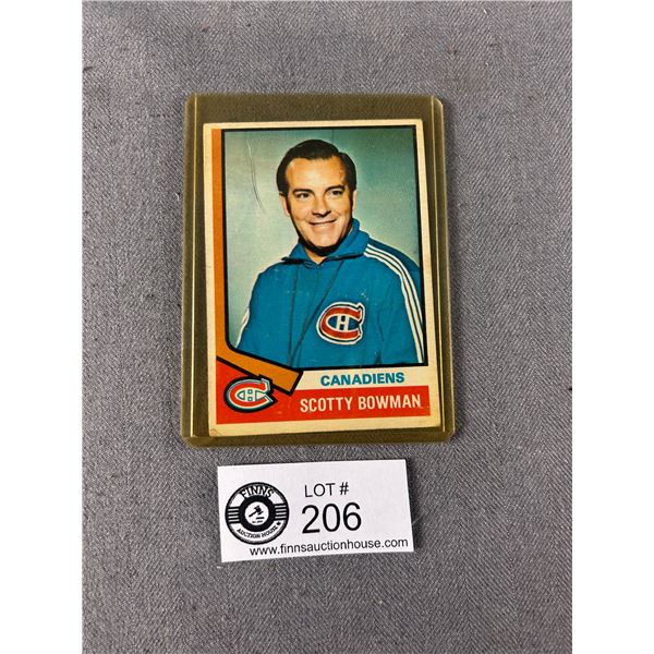 OPC Montreal Canadiens Coach Scotty Bowman NHL Rookie Card