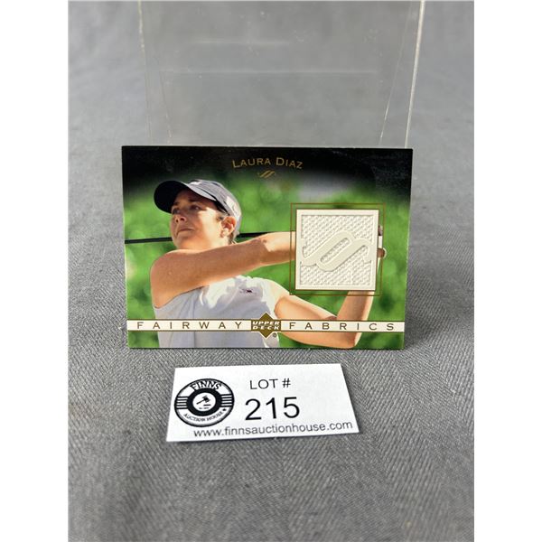 2003 UD Memorabillia Laura Diaz Golf Shirt Swatch