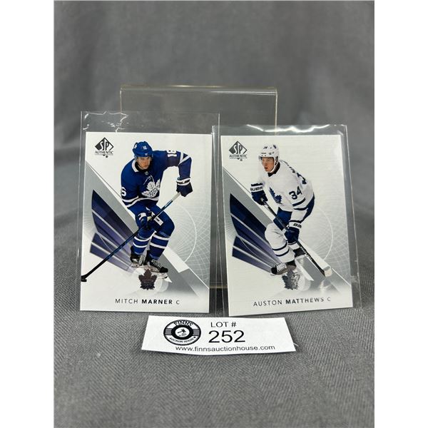 2017-18 UD SP Authentic 2nd Year - Mitch Marner & Auston Matthews Toronto Maple Leafs NHL Cards