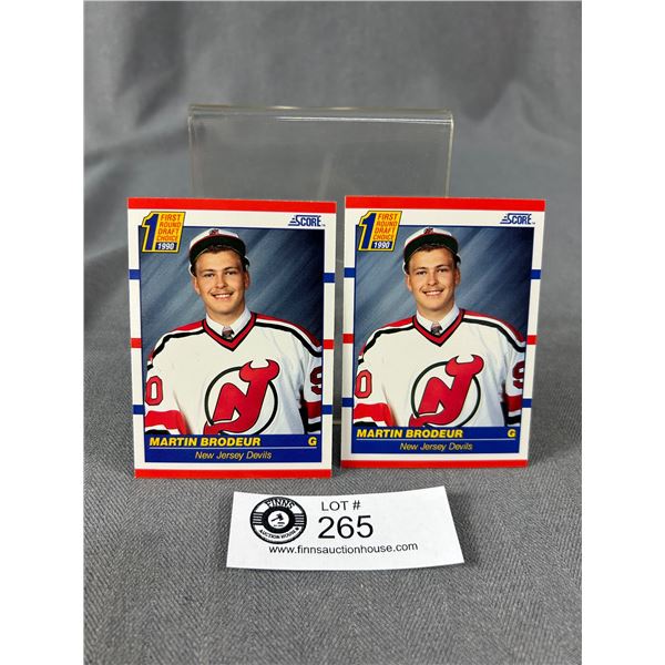 1990 Score Martin Brodeur Rookie Hockey Cards (2)