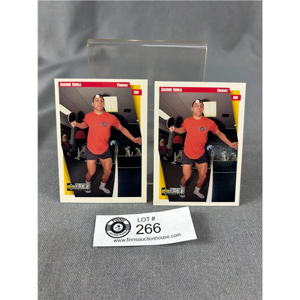 1997 UD Jarome Iginla Rookie Hockey Cards (2)