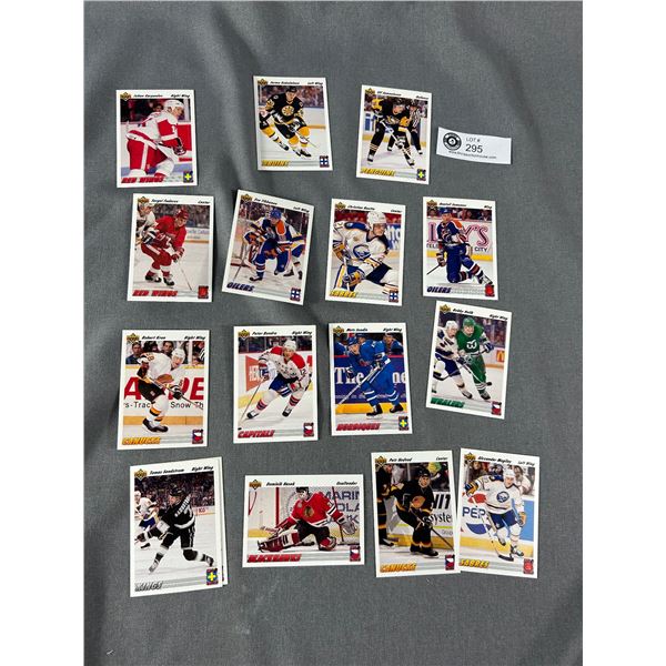 Rare 1991 UD   Euro Stars  Near Complete 16/17 Including Rookie Cards - Jagr, Hasek, Sundin & Fedoro