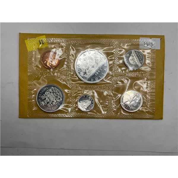 1965 Canadian Uncirculated Coin Set 43.1g 80% Silver