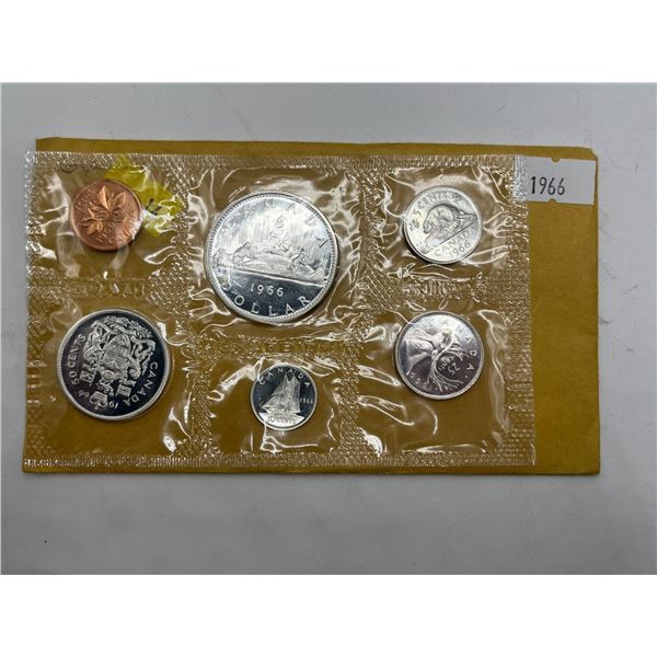 1966 Canadian Uncirculated Coin Set 43.1g 80% Silver