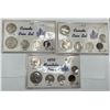 Image 1 : 1968, 1969 & 1970 Canadian 6 Coin Sets
