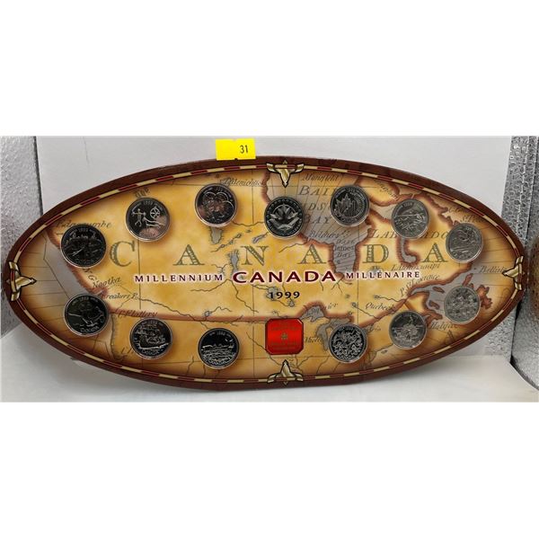 1999 Canadian Millennium Quarter Set