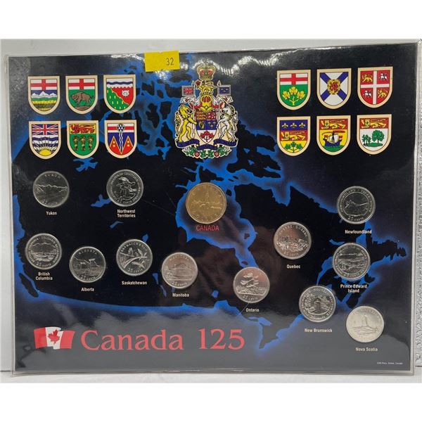 1992 Canada 125 Confederation Loonie and Quarter Set