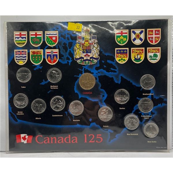 1992 Canada 125 Confederation Loonie and Quarter Set