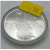 Image 1 : 1976 Montreal Olympic $5 Proof Map of North America Coin  24.3g 92.5% Silver