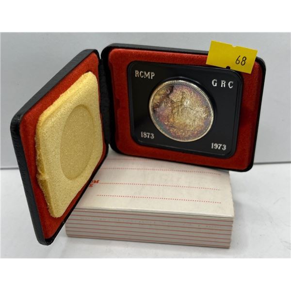 1973 Canadian RCMP Dollar 23.33g 50% Silver