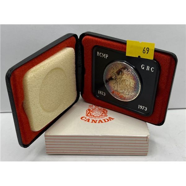 1973 Canadian RCMP Dollar 23.33g 50% Silver